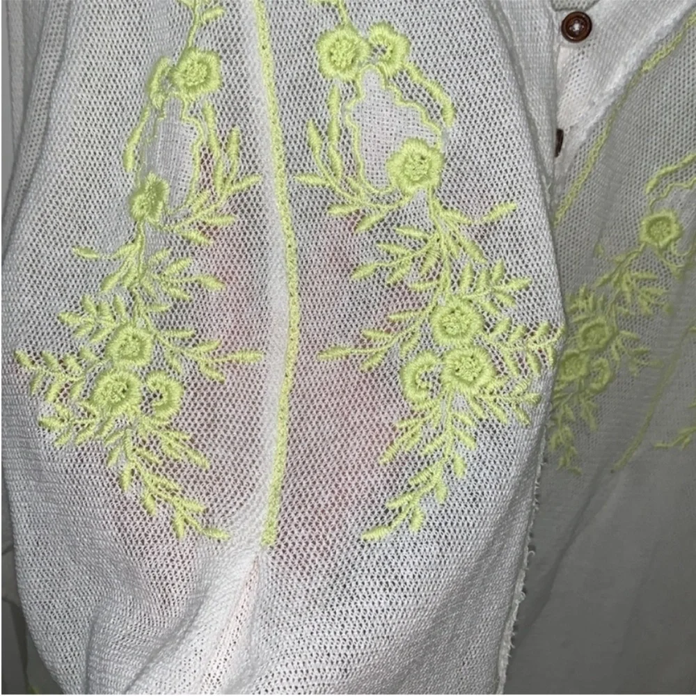 Free people Margie Embroidered cardigan